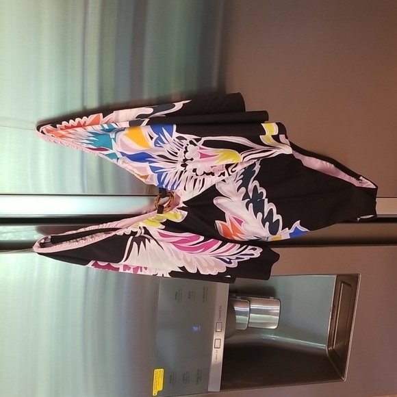 💕TRINA TURK💕 Seychelles Flutter Sleeve One Piece Swimsuit Size 0 NWT Print - Picture 10 of 16